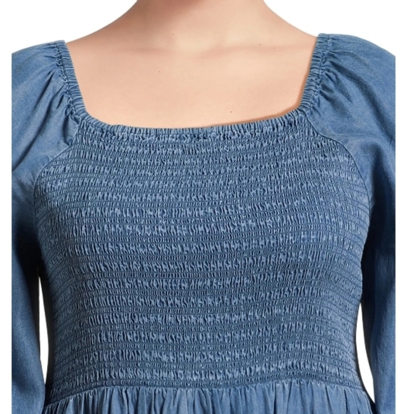 Terra & Sky Plus Size Smocked Dress NWT - Picture 3 of 8